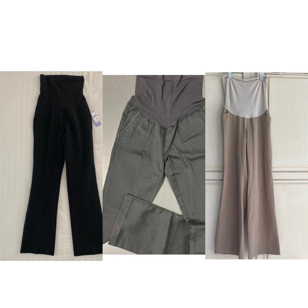 Lot of 3 motherhood maternity work pants